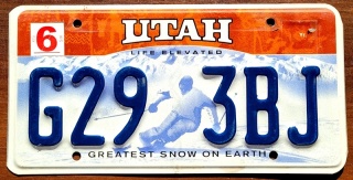 Utah - tablica z USA