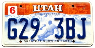 Utah - tablica z USA