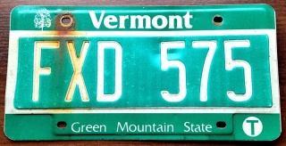 Vemont - tablica z USA