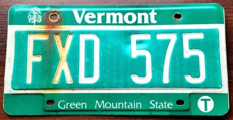 Vemont - tablica z USA