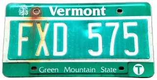 Vemont - tablica z USA