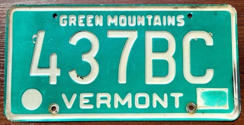 Vermont - tablica z USA