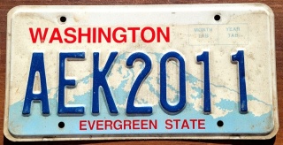 Washington - tablica z USA