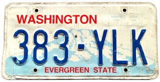 Washington - tablica z USA
