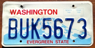 Washington - tablica z USA
