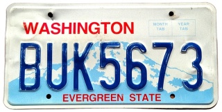Washington - tablica z USA
