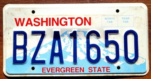 Washington - tablica z USA