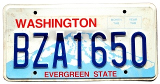 Washington - tablica z USA