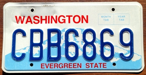 Washington - tablica z USA