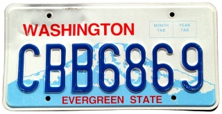 Washington - tablica z USA