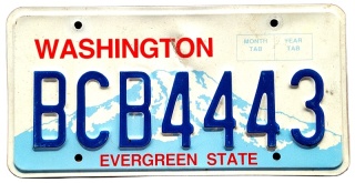 Washington - tablica z USA