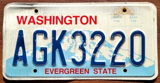 Washington - tablica z USA