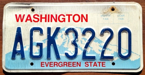 Washington - tablica z USA