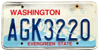 Washington - tablica z USA