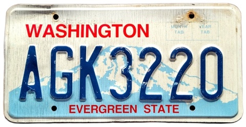 Washington - tablica z USA