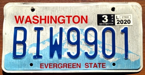 Washington 2020 - tablica z USA
