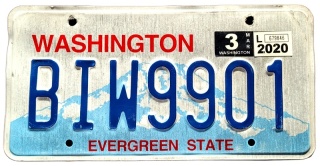 Washington 2020 - tablica z USA
