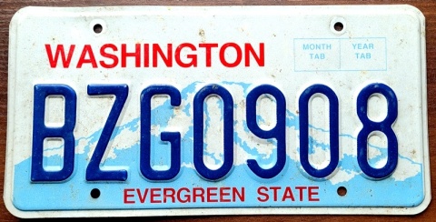 Washington - tablica z USA