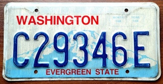 Washington - tablica z USA