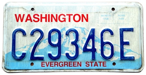 Washington - tablica z USA