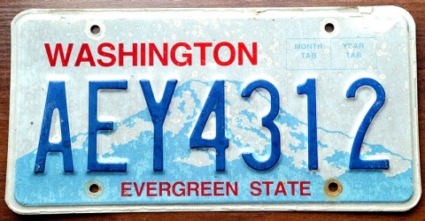 Washington - tablica z USA