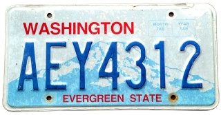 Washington - tablica z USA