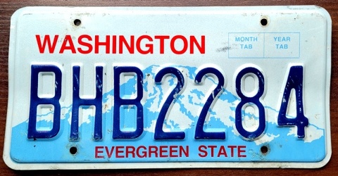 Washington - tablica z USA