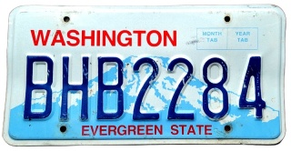 Washington - tablica z USA