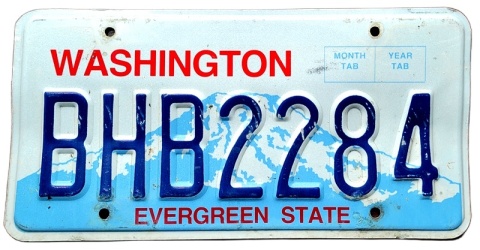 Washington - tablica z USA