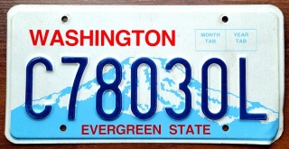 Washington - tablica z USA