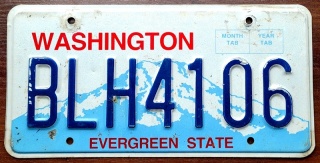 Washington - tablica z USA