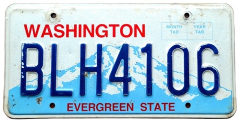 Washington - tablica z USA
