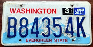 Washington 2021 - tablica z USA