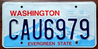 Washington - tablica z USA