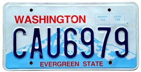 Washington - tablica z USA