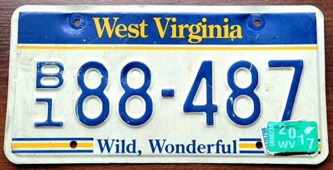 West Virginia 2019 - tablica z USA