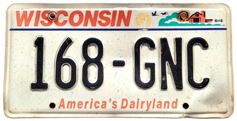 Wisconsin - tablica z USA