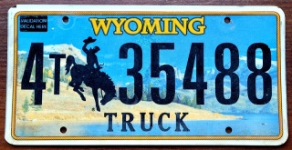 Wyoming - tablica z USA