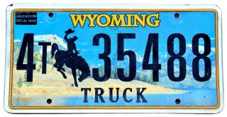 Wyoming - tablica z USA