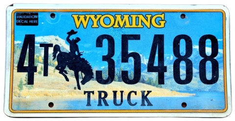 Wyoming - tablica z USA