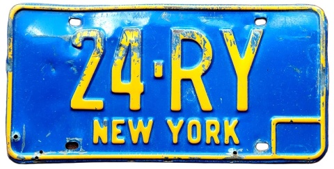 new York - tablica z USA