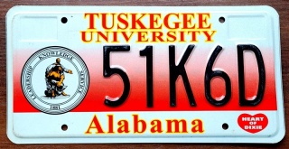 Alabama - tablica z USA