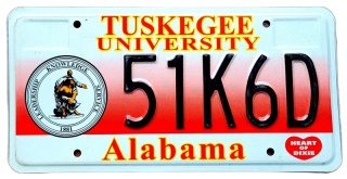 Alabama - tablica z USA
