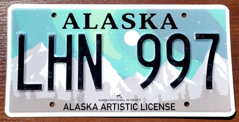 Alaska - 997 - tablica z USA