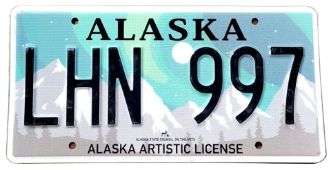 Alaska - 997 - tablica z USA