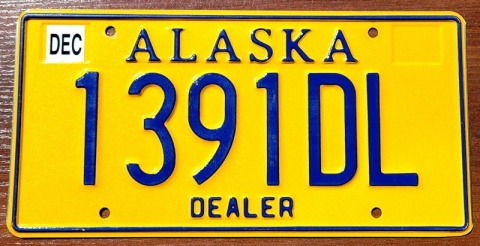 Alaska - tablica z USA