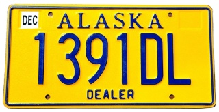 Alaska - tablica z USA