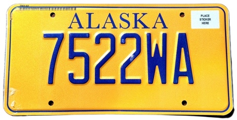 Alaska - tablica z USA