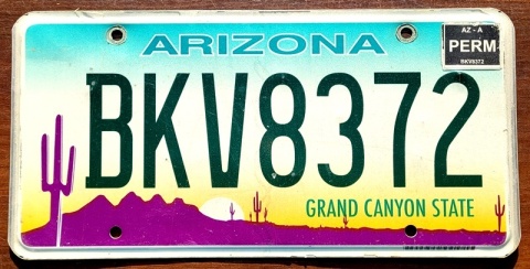 Arizona - tablica z USA