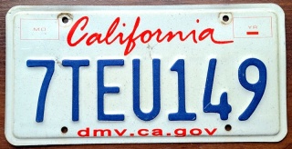 California - tablica z USA